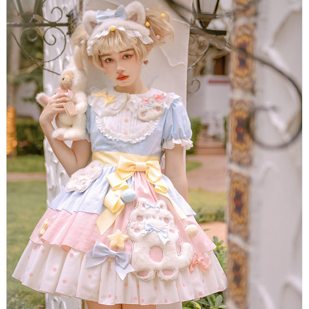 Candy Cat Sweet Lolita Dress OP by Alice Girl (AGL35)